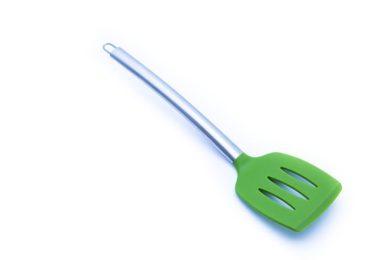 Chef Frog Silicone Slotted Turner Spatula by Chef Frog - For Home or Professional Use - Features our “Stay-Cool” Stainless Steel Handle - Image 3